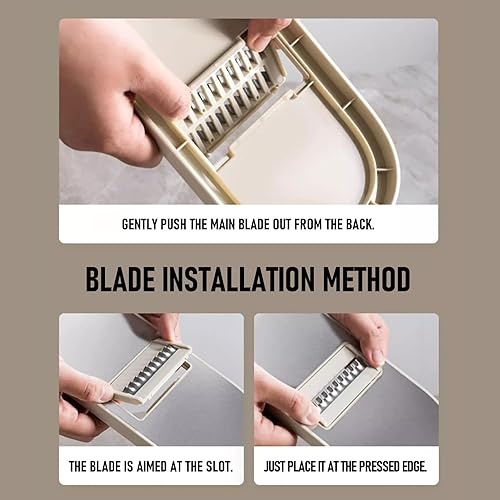 Miniatura 8 de Vegetable Slicer Multi Purpose Food Chopper French Fry Potato Slicer for Carrot Zucchini Onion Fast Cutting Kitchen Gadgets for Cooking Meal Prep