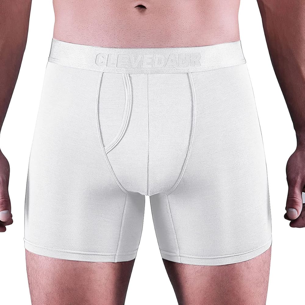 CLEVEDAUR Mens Underwear 3 Pack Ultra Soft Micro Modal Boxer