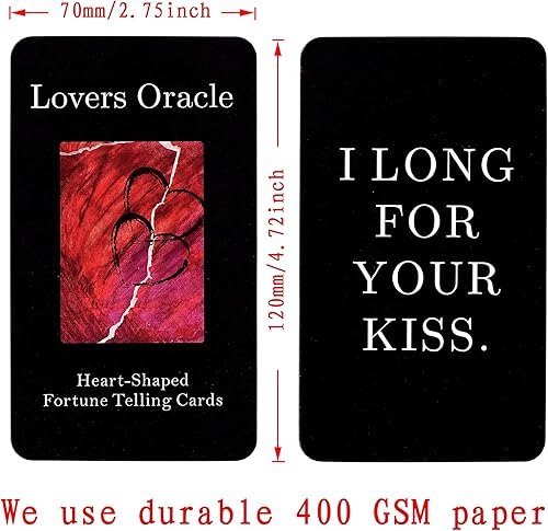 Miniatura 6 de Han Yu Bowen Love Oracle & Tarot Cards - Baraja de 80 cartas de llama gemela con mensajes