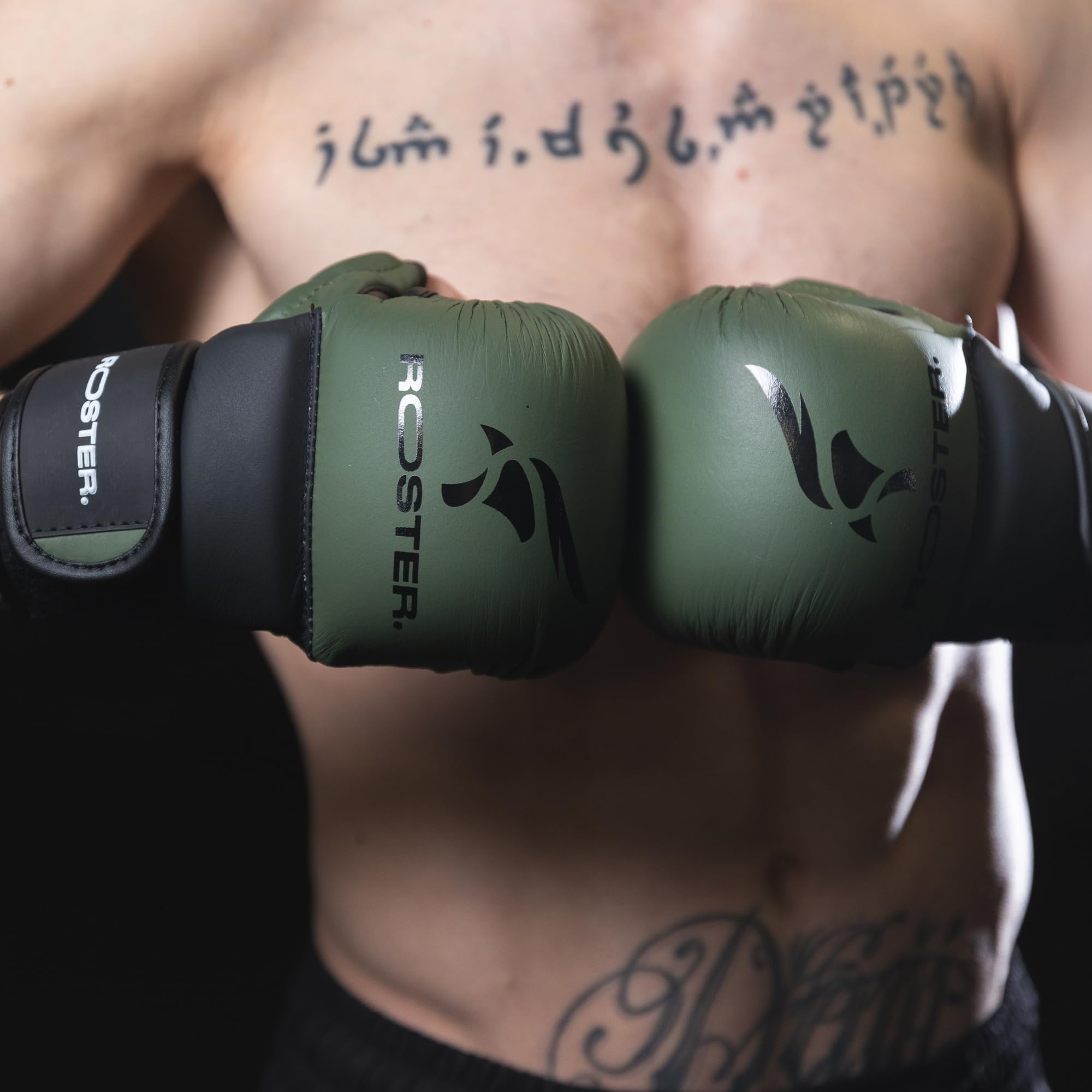 ROSTER. ® Guantillas MMA 7oz Sparring para Entrenamientos, Guantes De Piel 7onzas Artes Marciales, Boxeo, Kick Boxing, Defensa Personal, MMA, Unisex Adulto Hombre Mujer