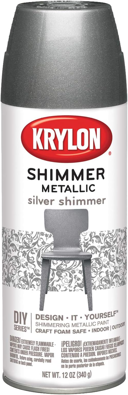 Shimmer Metallic Paint 11.5oz-Silver