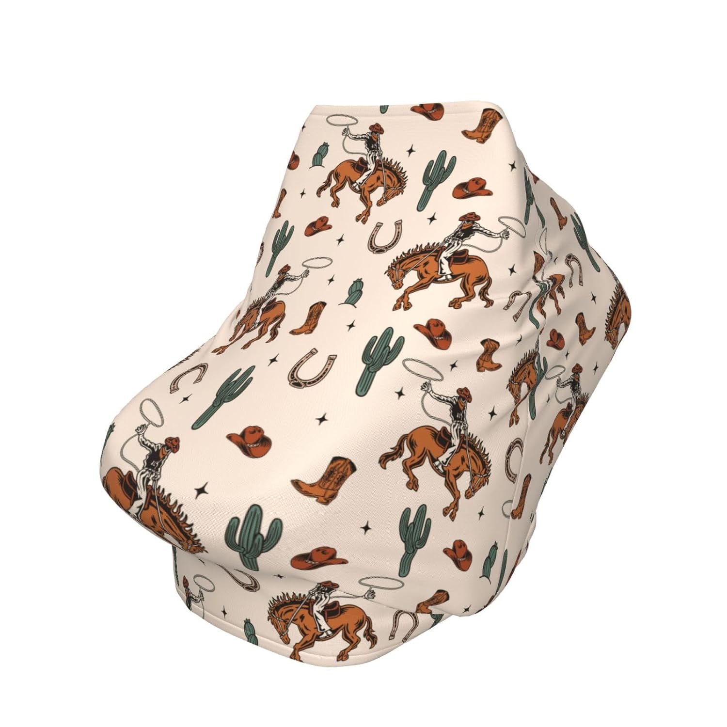Western Car Seat Covers Baby Multi-Use Car Seat Canopy Carrier Cover, Breathable Breastfeeding Cover Western Baby Stuff Boys & Girls
