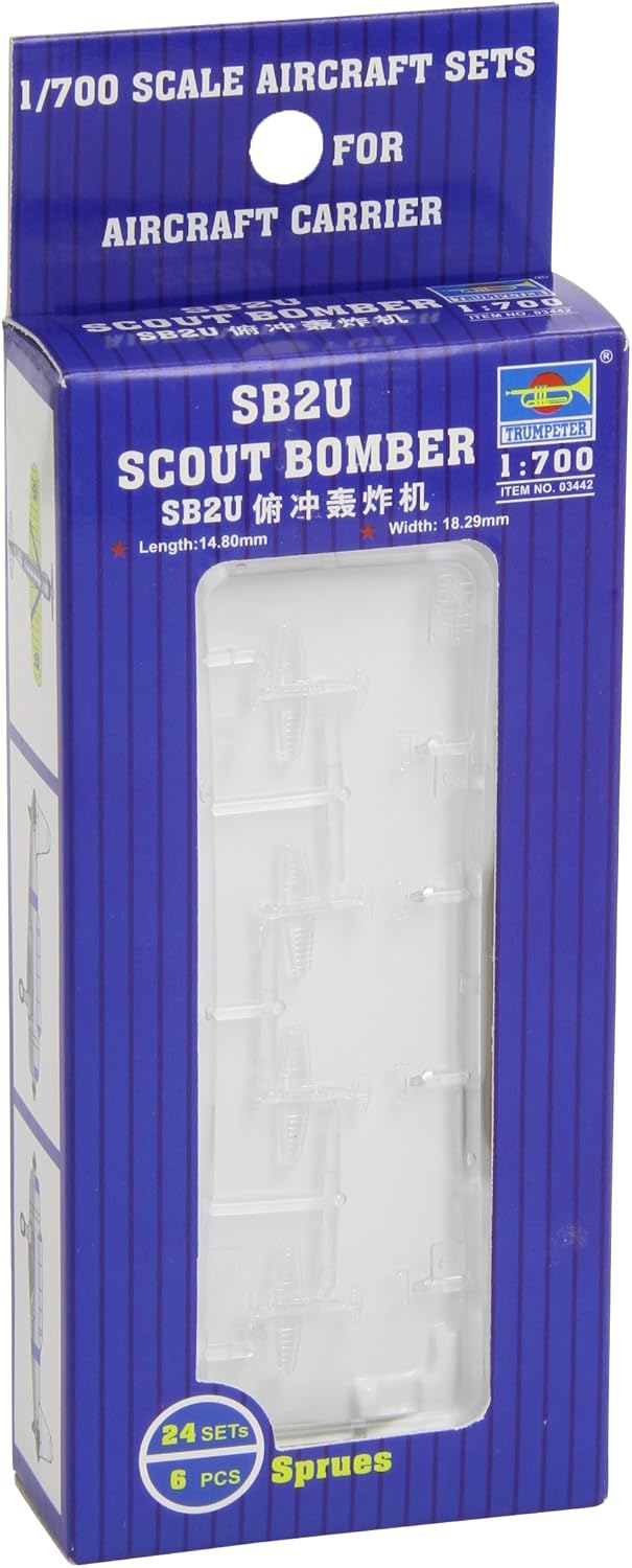 Trumpeter 1/700 SB2U Scout Aircraft Set for Carriers (24-Box)