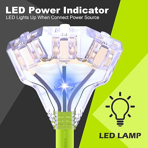 Miniatura 3 de CircleRiver Cable de alimentación adaptador de 30 amperios a 110 V para RVgenerador, NEMA TT-30P a 5-15R5-20R T-Blade conectores domésticos, cable