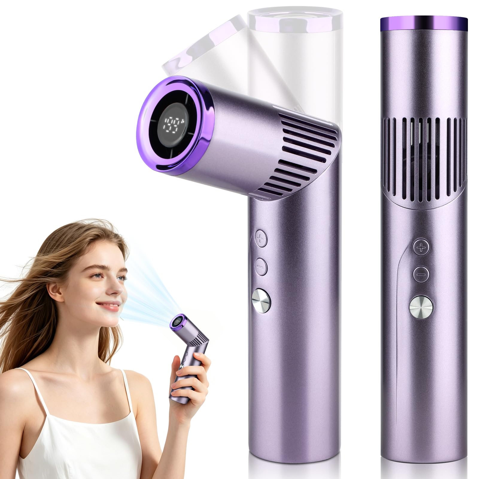 Mini ventilateur de voyage rechargeable pour rester au frais en extérieur