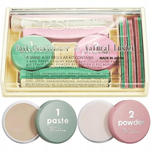 Miniatura 2 de P-SHINE Juego de manicura japonesa - Kit de uñas en polvo - Fortalecedor de uñas para uñas dañadas - Kit profesional de uñas - Cuidado de placas de