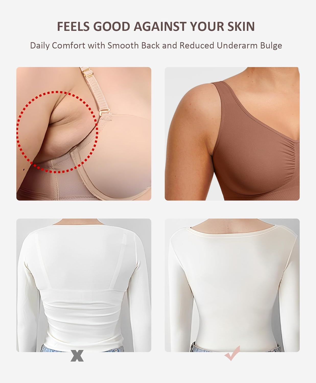 FeelinGirl Wireless Bras for Women Full Coverage Everyday Bras No Underwire Comfortable Sleep Bralettes - Image 4