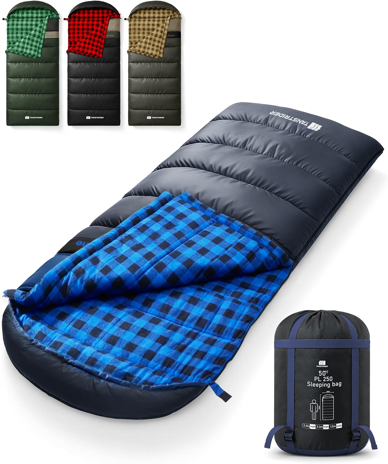 TANSTRIDER XXL Flannel Sleeping Bag