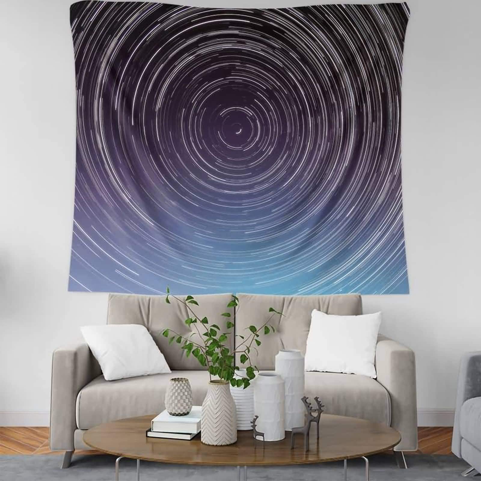 Tapisserie murale univers toile imprimée mode multicolore grand format style 6 150cm