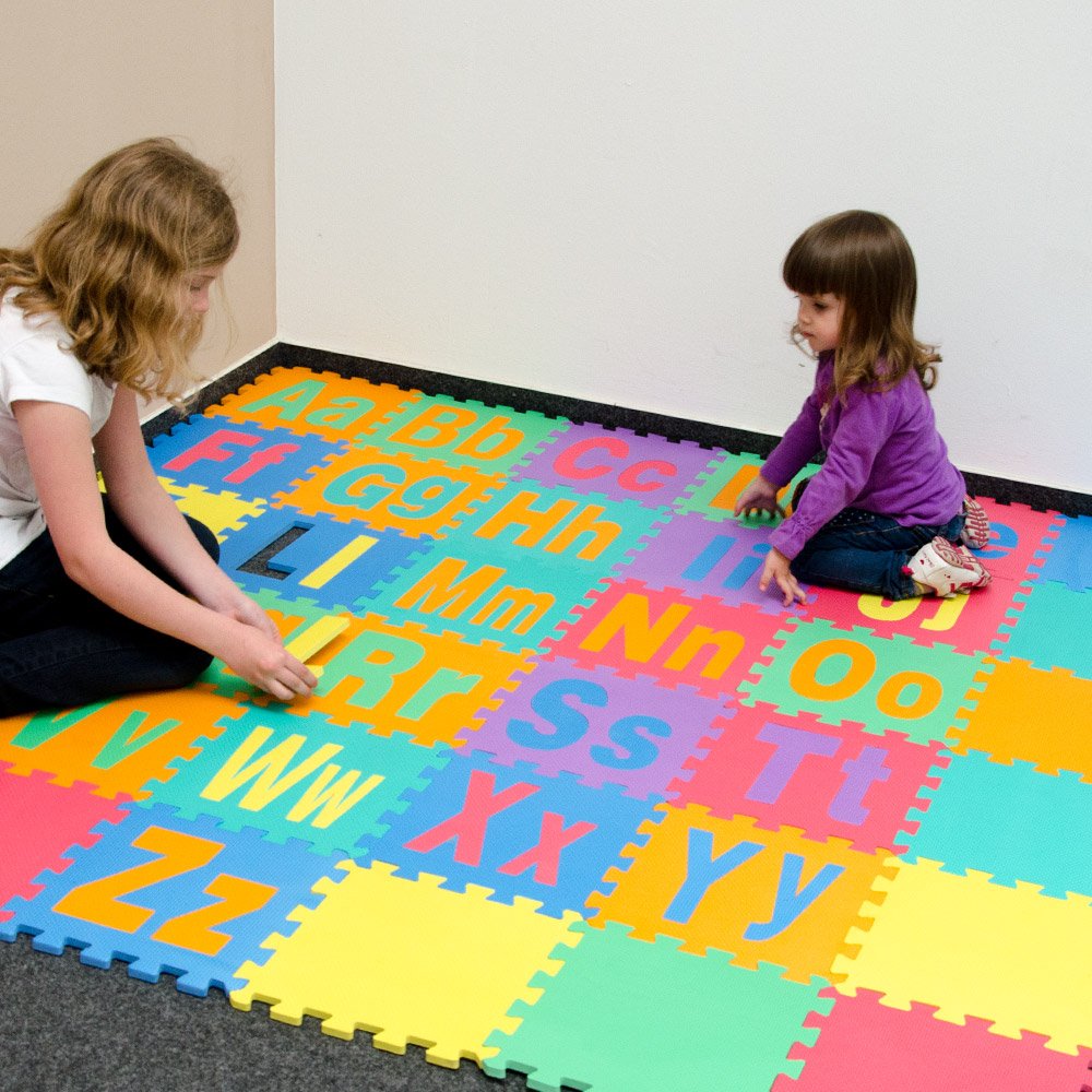 LittleTom 9 Tapis de Sol épais - Bébé et Enfant dès 0 Mois 30x30 Dalles Puzzle Carré en Mousse EVA