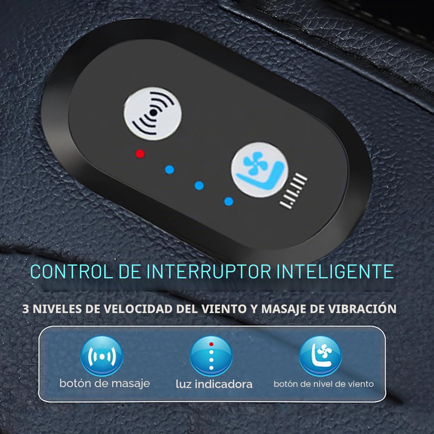 Funda de verano para asiento delantero de coche, 16 ventiladores, 2 en 1, cojín de enfriamiento para asiento de coche con función de masaje, 12 V, ventilado, transpirable, enfriador de asiento