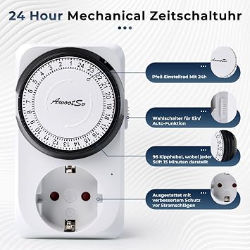 Mechanical Timer Socket Analogue Socket Timer Outlet