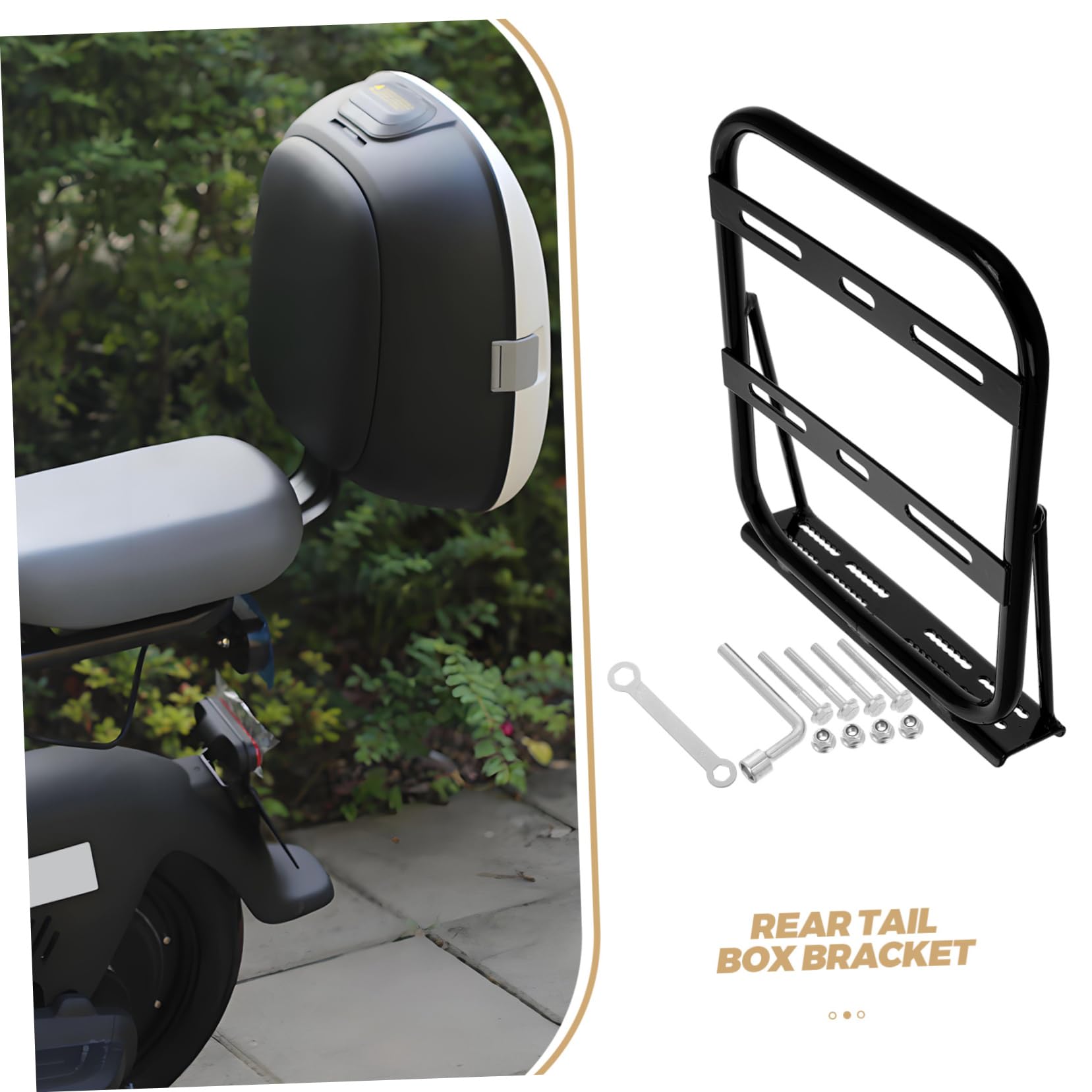 Support robuste IMIKEYA pour coffre arrière de vélo de ville - 5