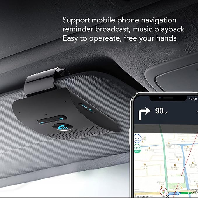 Manos Libres Bluetooth para Auto con Clip y Soporte miniatura 7