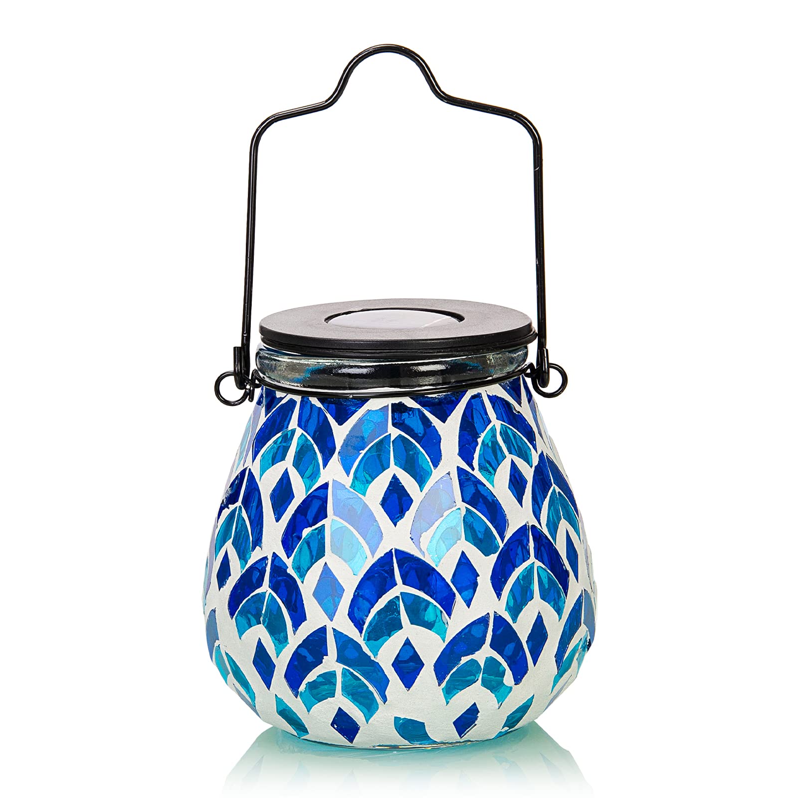 Afirst Mosaic Glass Solar Lantern