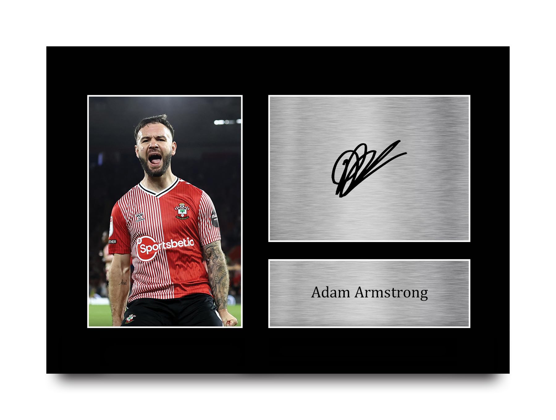 HWC Trading Adam Armstrong Southampton Gifts Printed Signed Autograph Picture for Football Fans and Supporters - A4