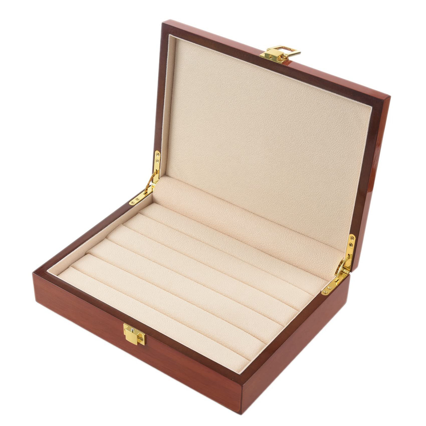 3X Caja de Exhibición de Madera Vintage Exhibición de para Anillos Aretes Gemelos