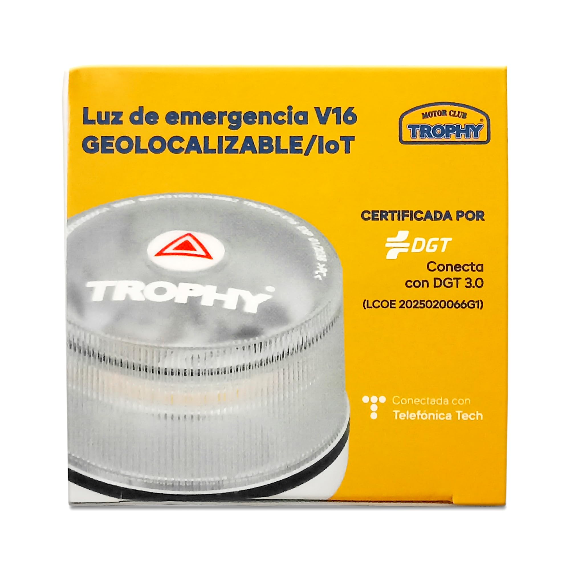 Pack 2 Baliza V16 Homologada DGT 3.0 con Geolocalización + Chaleco + Bolsa | Kit Emergencia Coche | Luz LED 360° 1 km | Pila 9V | DGT 2026–2038 Sin Suscripción