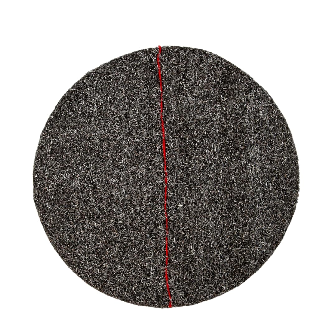 PREFABRICATED STEEL WOOL CRYSTALIZER DISC CRYSTALIZE, POLISH, CLEAN (21"/53cm, Red)