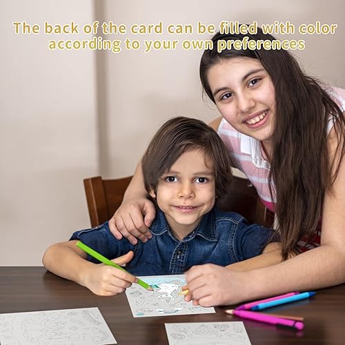 Miniatura 5 de OPUHOHR Juego de 3 juegos de arte mágico de papel para rascar, colorido libro de arte de dibujo mágico con 3 bolígrafos para rascar para cumpleaños,