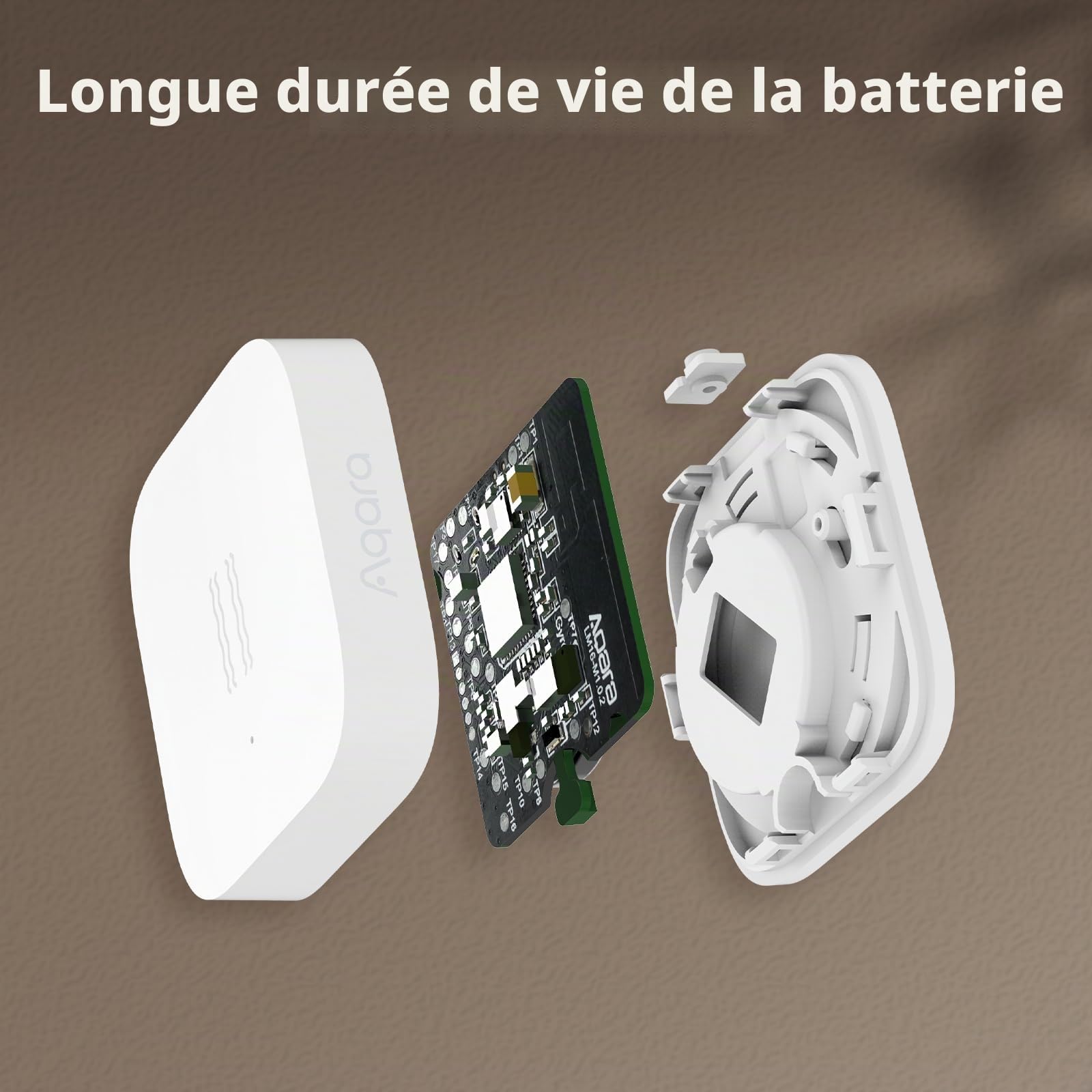 Aqara Capteur de Vibrations T1，Zigbee 3.0, Nécessite Un hub Aqara, Détection des Vibrations, de l'inclinaison et des Chutes, Compatible avec HomeKit, Alexa et Google Home