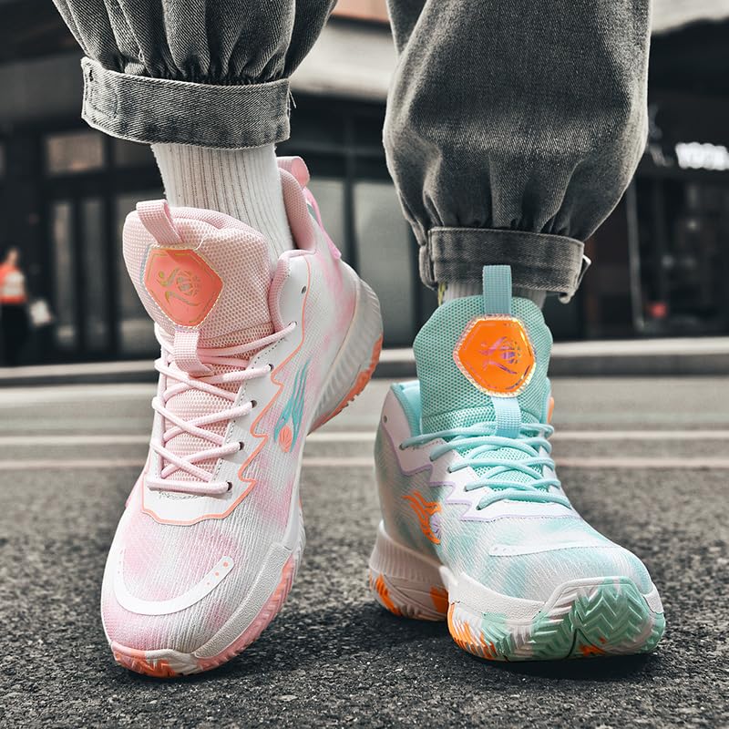 Image of Basketball Shoes for Womens and Mens, Breathable Non Slip Outdoor Casual Unisex-Adult Fashion Sneakers