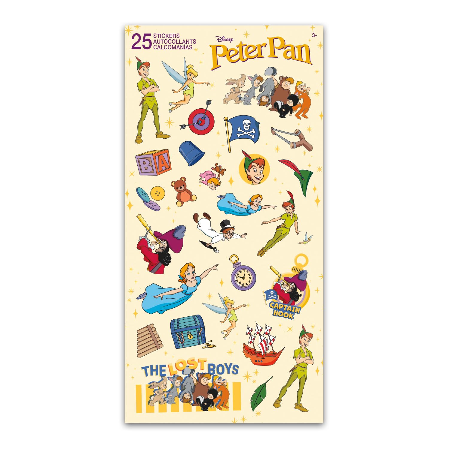 Disney Peter Pan Sticker and Tattoos Party Favors Super Set ~ Bundle Includes Over 200 Peter Pan Temporary Tattoos and Stickers (Peter Pan Party Supplies)