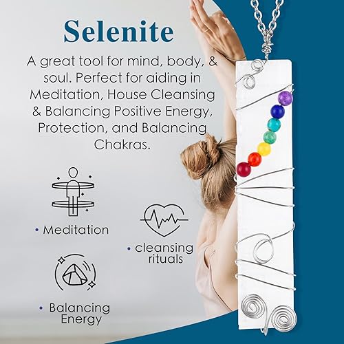 Miniatura 9 de Varitas de selenita de 3.15 pulgadas, varitas de cristal de selenita, piedra curativa blanca, ideal para Wicca, Reiki, curación, metafísica, chakra,