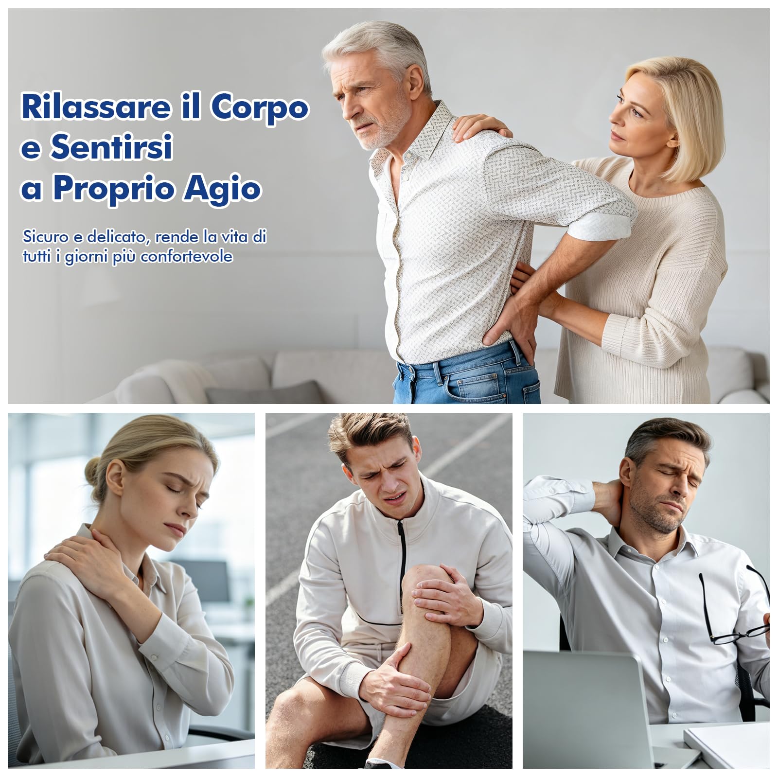 3 In 1 Elettrostimolatore Muscolare TENS EMS Massaggio per costruire muscoli Funzione massaggio, 36 Programmi 2 Canali 20 Livelli di Intensità, 10 Pezzi di Elettrodi per schiena, collo, spalle