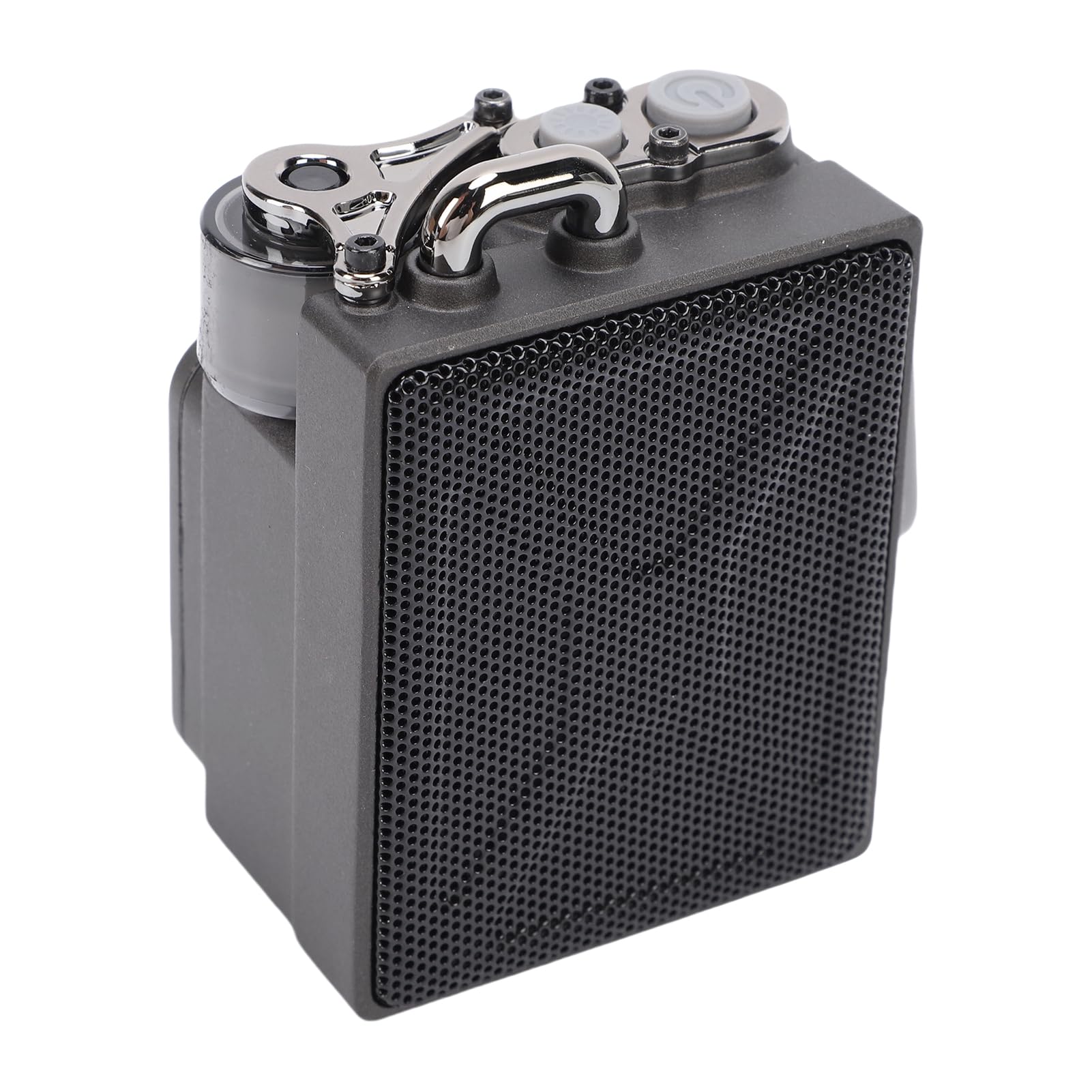 Altoparlante Bluetooth in Metallo con Schermo HD, Portatile | Altoparlante da viaggio robusto con gancio a fibbia per feste, spiaggia, casa, campeggio, escursionismo, batteria da 1200 mAh