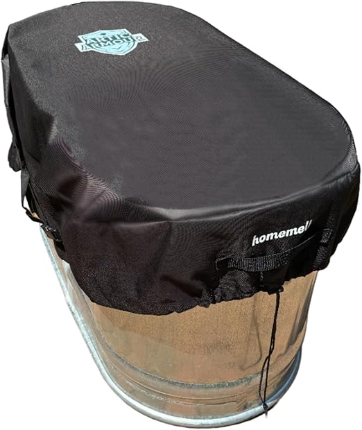 Arctic Armour Ice Bath Cover For Cold Water Therapy, 100 Gallon Oval Stock Tank Bag, Cold Plunge Tub Covering, Ice Water Trough Recovery, Heavy Duty 600D Waterproof & Rip Proof