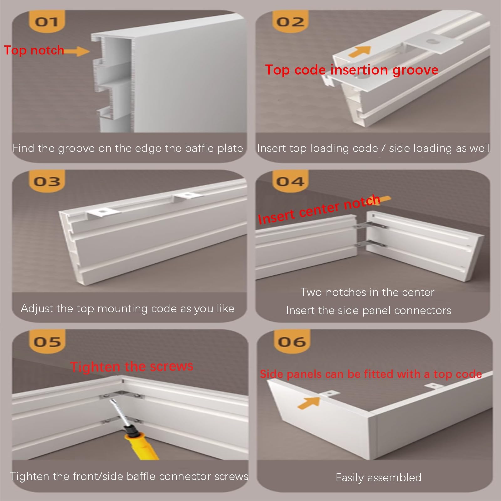 Générique Système de Rideaux Double Rail Mural, séparateur de pièce 3 en 1 en Alliage d'aluminium, Cadre Coulissant Silencieux, Rail de Rideau épissable, Blanc, 220 cm (86,6 po)