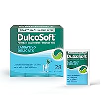 DulcoSoft Lassativo con Macrogol, Rimedi Stitichezza Adulti e Bambini – Senza Glutine, Senza Zucchero, Lassativo Delicato per Irregolarità Intestinale, Stipsi (28 Bustine)