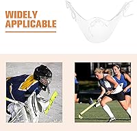 Vista 4 de DECHOUS Protector de cuello de portero de hockey, protector de garganta transparente para portero deportivo, equipo de protección de cuello