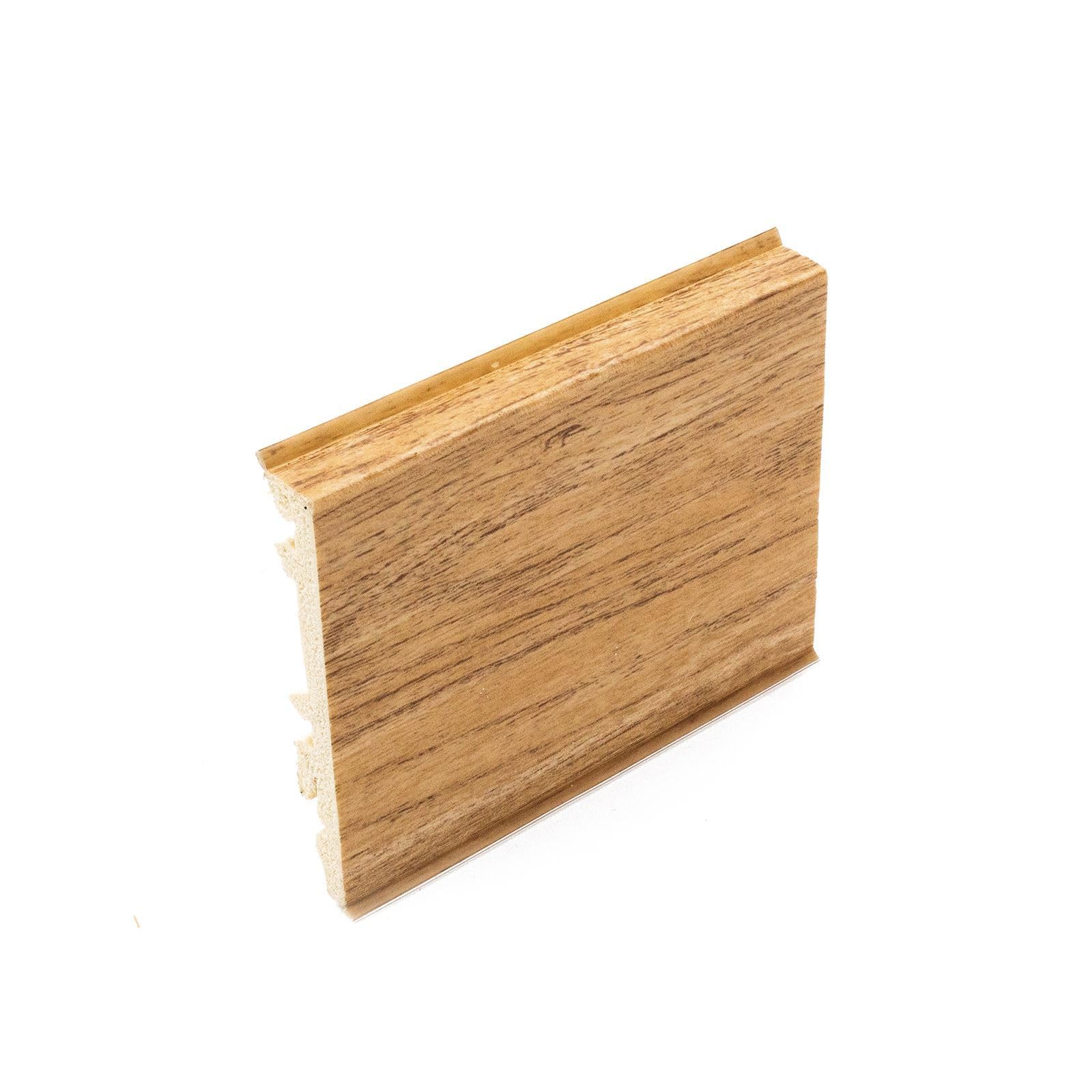 Trumax Honey Amber Masterline 80Mm Plastic Skirting Board