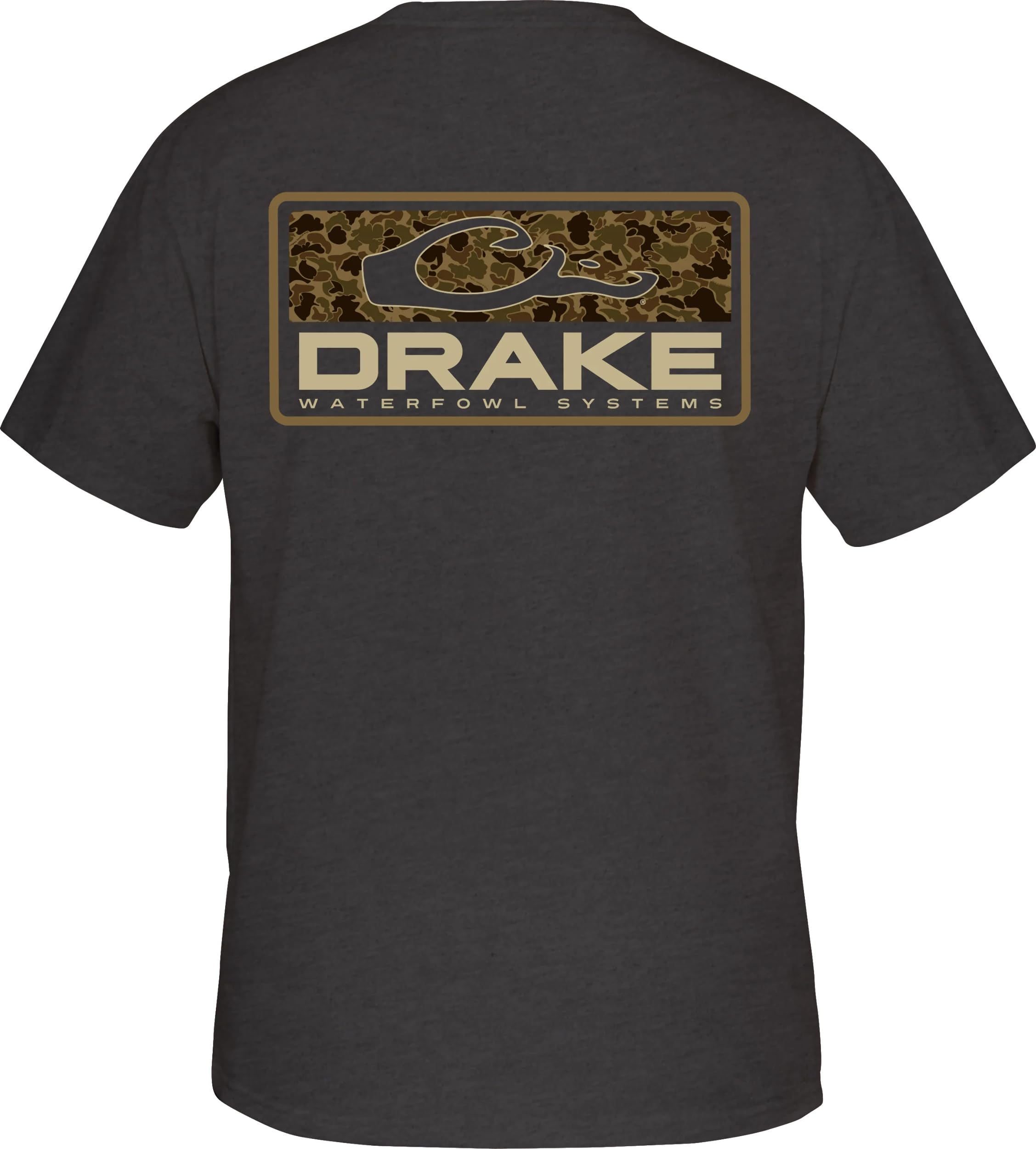 Drake WaterfowlDrake Waterfowl Patriotic Bar Short Sleeve T-Shirt, American Flag Logo