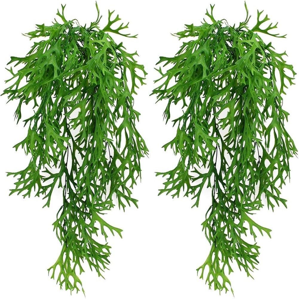 Fougère artificielle suspendue 70cm fausse plante tombante maison jardin