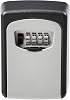 Amazon Basics Wall Mounted Key Storage Box, Combination Lock, Black, 3.5 x 8.6 x 12 cm