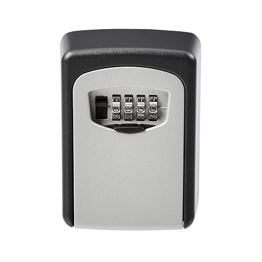 MockWares Basics Wall-Mounted Key Storage Box, Black