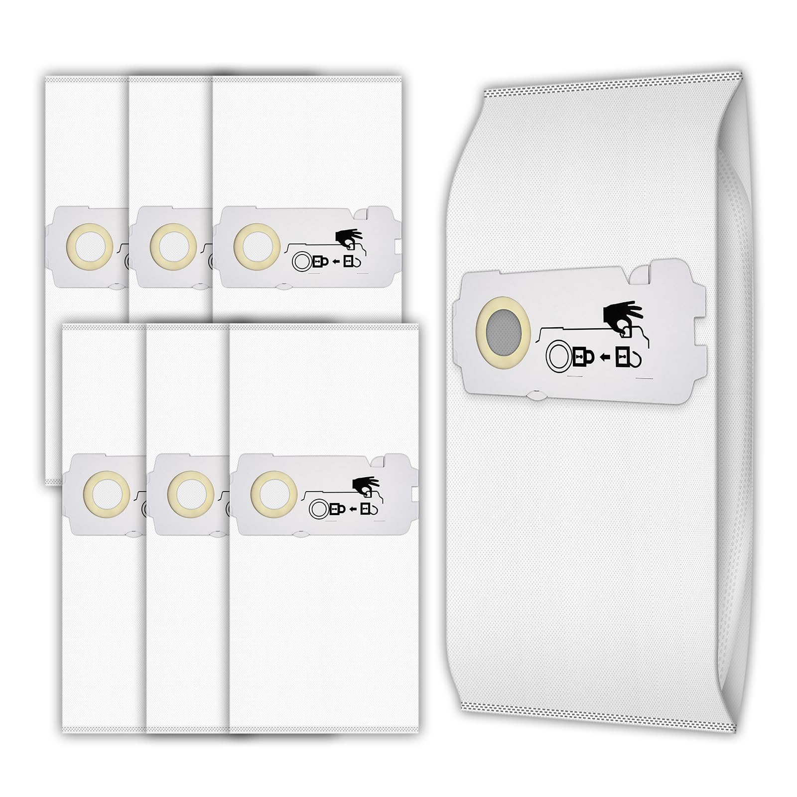 Lot De 8 Sacs Filtrants De Rechange 204308 CT Mini/Midi-2/5