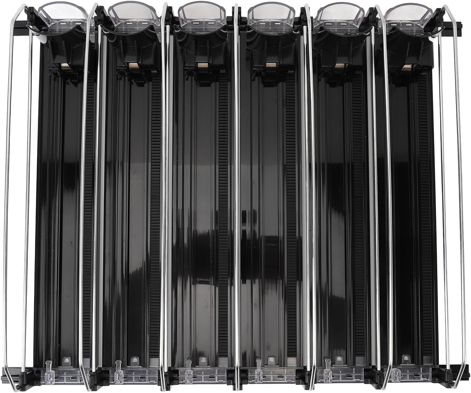 Zerodis Food Storage Packaging Drink Organizer Self Pushing Soda Can Dispenser Automatic Pusher Glide Self Pushing Soda Can Dispenser Pushing Fridge Drink Dispenser Fridge Self 6Pcs Soda