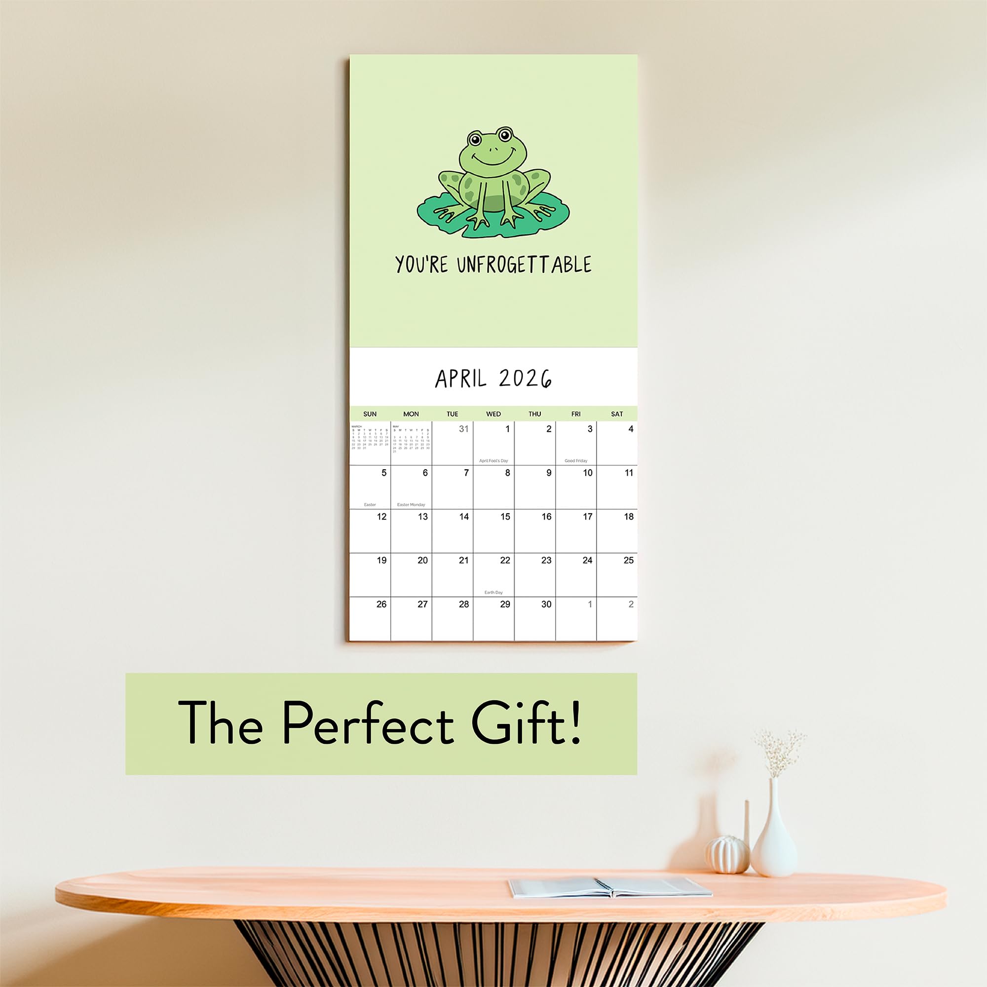 Snapklik.com : 2026 Punny Wall Calendar Funny 12 Month Calendar New For ...