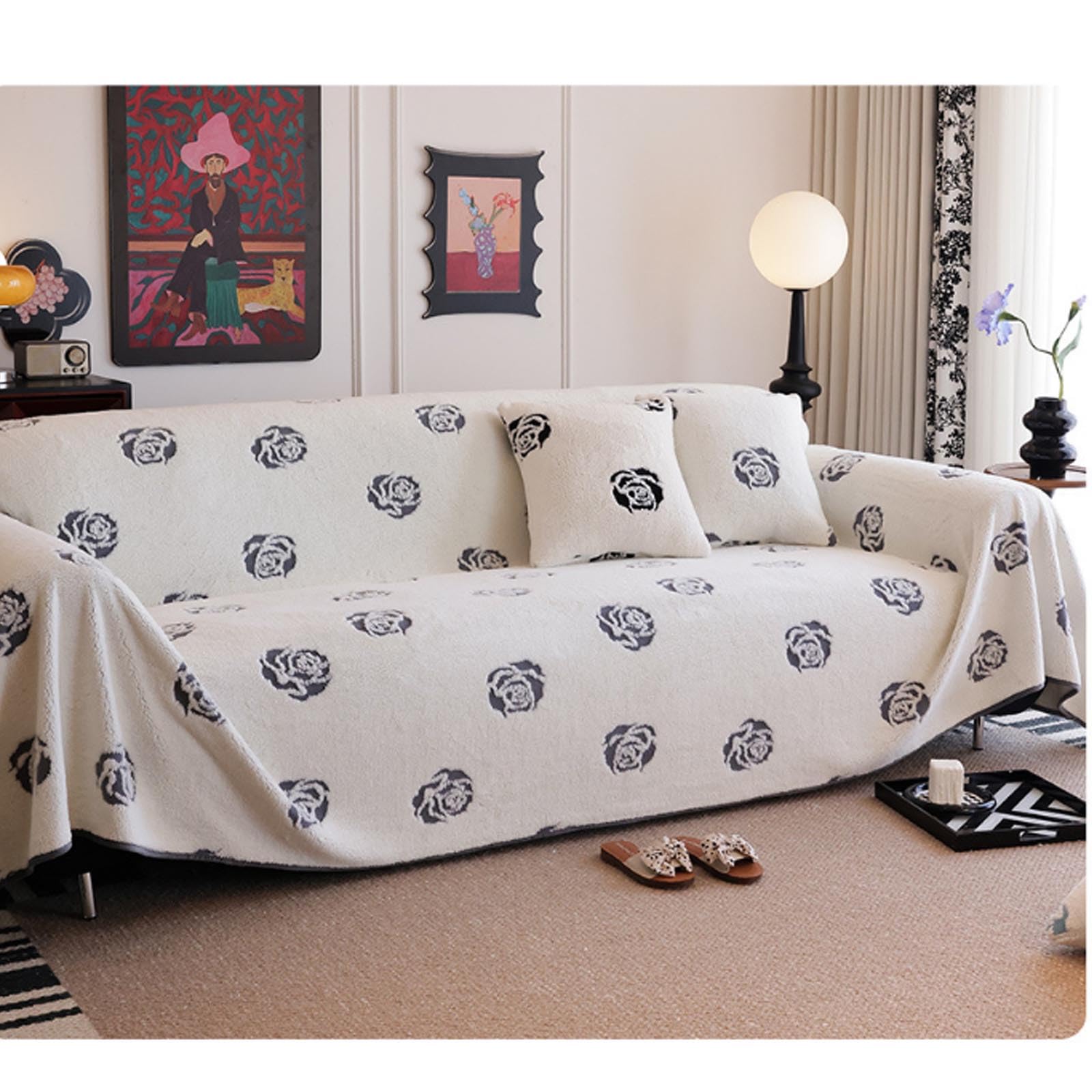 Couvercle de canapé confortable pour cocooning en salon moderne