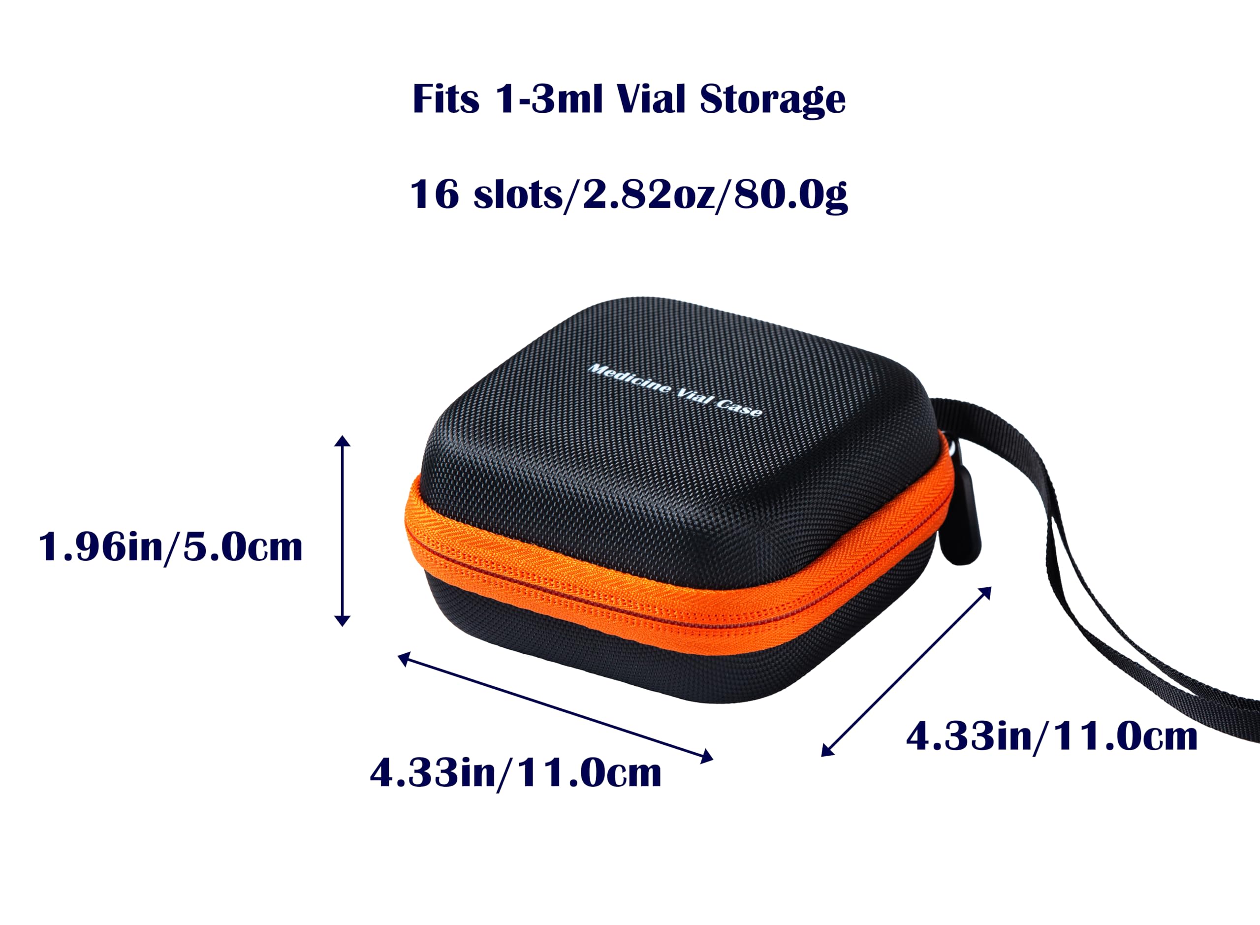 how to store glp 1 vial Amazon.com: Moyite 16 Slots, Small Peptide Case for Fridge, Fits 1ml to 3ml Vials  Storage for Peptide, Insulin, GLP-1 Etc,with Hand Strap and Logo, Black and  Orange Zipper, Pack of 1, Case