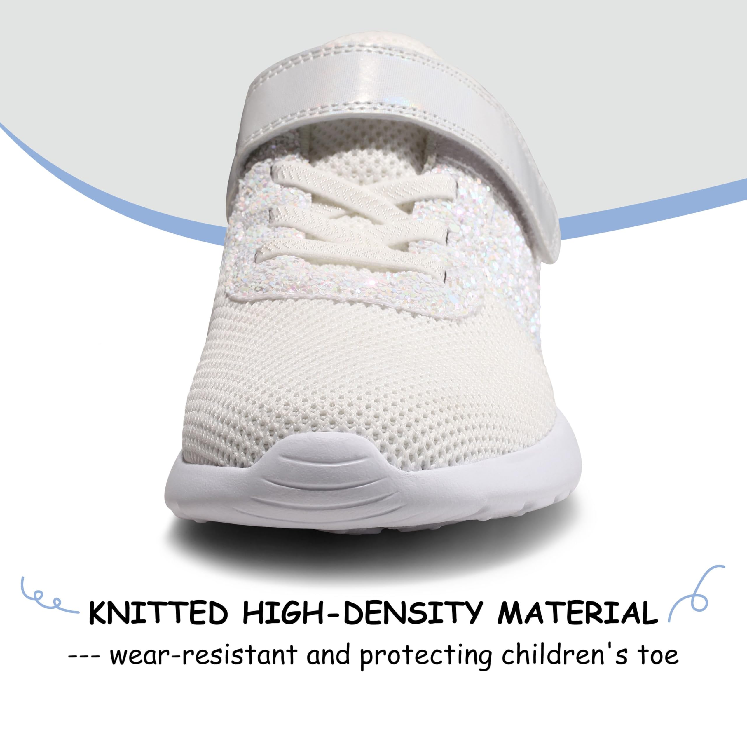 Mädchen Schuhe Kinder Turnschuhe Glitzer Sportschuhe Laufschuhe Hallenschuhe Sneakers Klettverschluss Tennisschuhe Festliche für Jugendliche