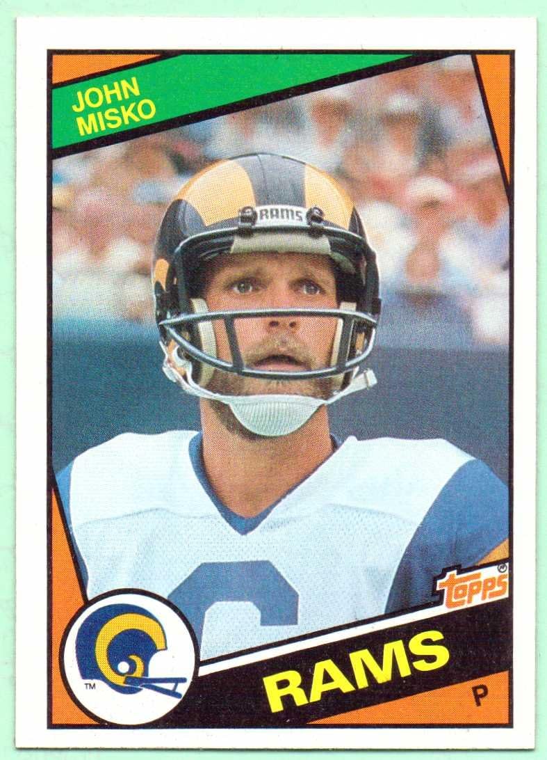 John Misko 1984 Topps Rookie #285 - Los Angeles Rams