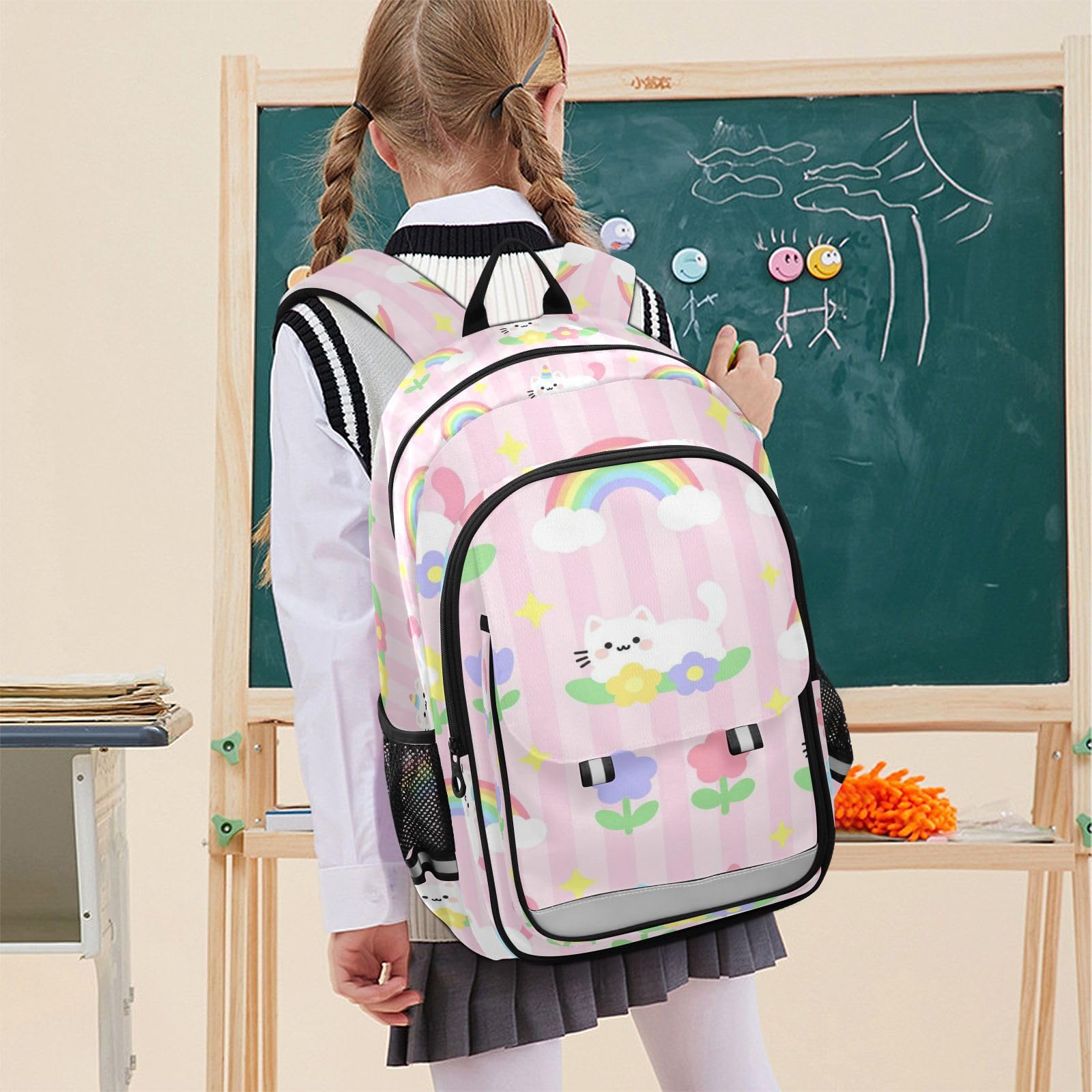 GuoChe Blush Cat jednorożce dziecięcy plecak na co dzień