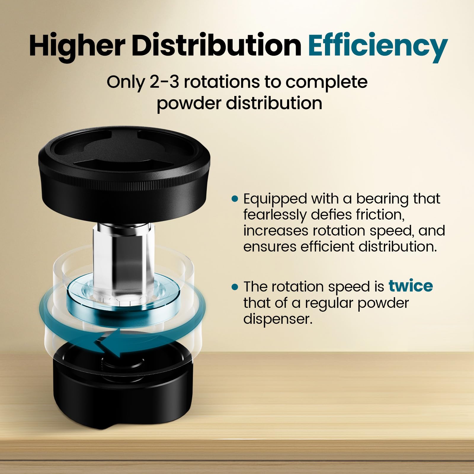 Livellatore Caffè Normcore 58.5mm - Strumento WDT Per Espresso | Distribuzione Uniforme Polvere | Per Macchine Caffè - Foto 8