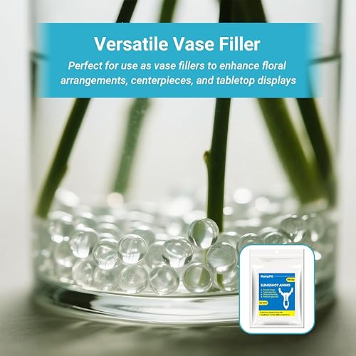 Miniatura 6 de 3/8 Inch Clear Glass Marbles Slingshot Ammo Balls, 500 Qty