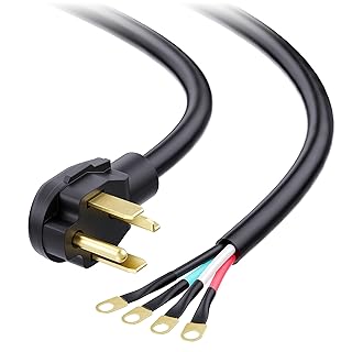 Cable Matters 4 Prong Dryer Cord - 6ft, Supports 30A/250V/7500W, 10AWG, NEMA 14-30P to 4 Wire, Dryer Power Cord